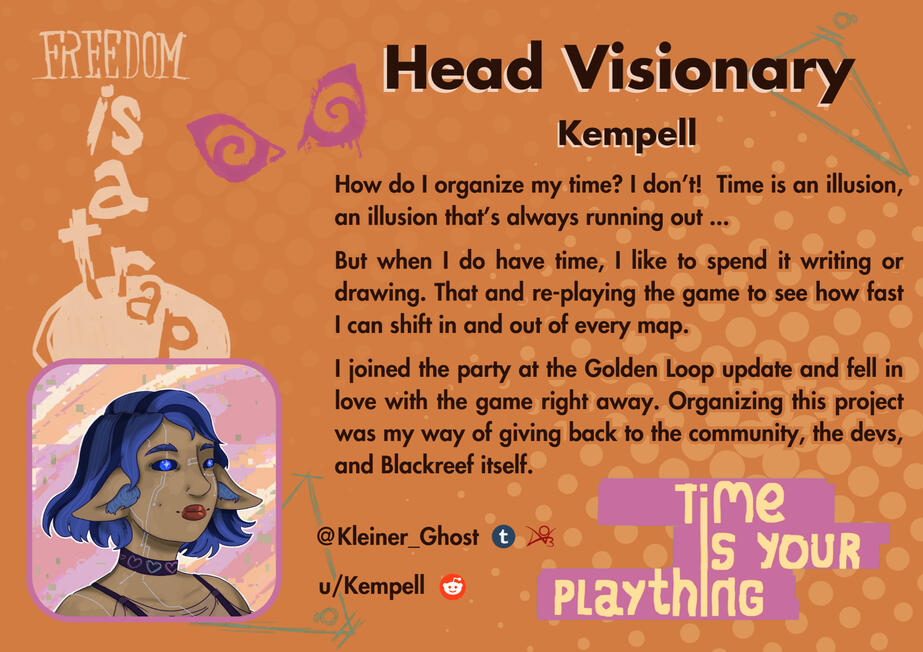 Introductory card for Kempell.