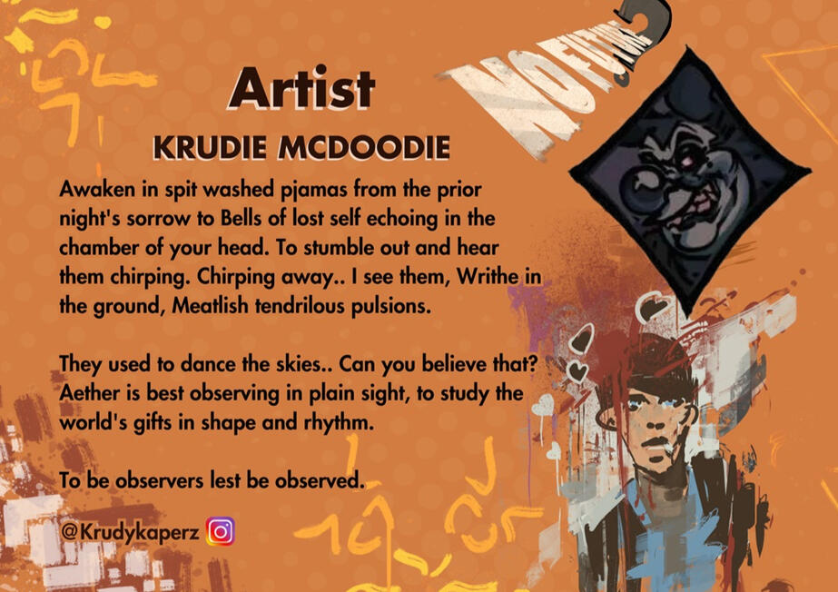 Introductory card for Krudie