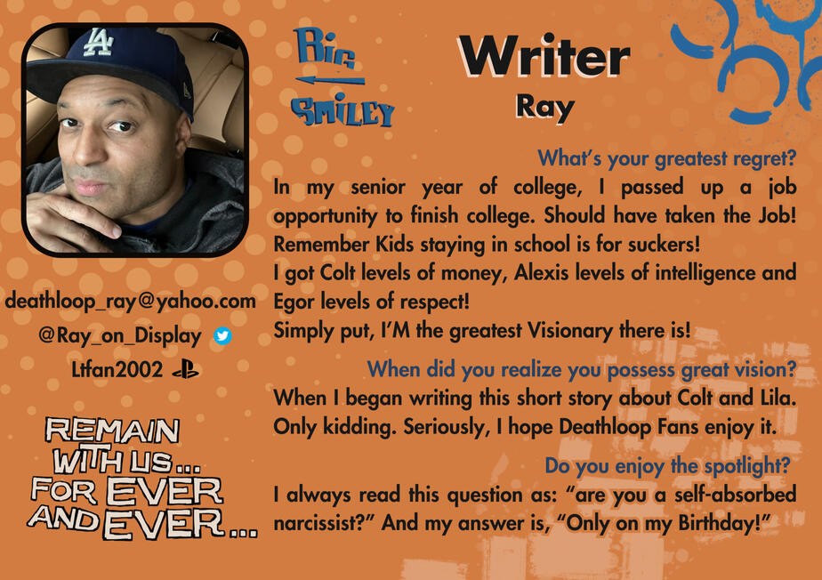 Introductory card for Ray